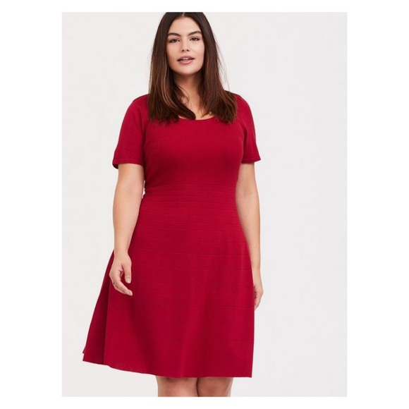 torrid Dresses & Skirts - Mini Sweater Skater Dress Size 2x